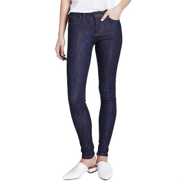 New Dish by DU/ER Adaptive Denim Skinny Jeans Dark Wash Womens Size 32 x 28 - Picture 2 of 11